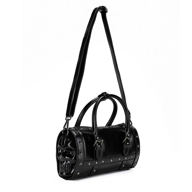 vinyl mini city bolsa with buckle